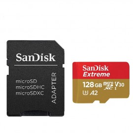 Micro SD 128GB SanDisk Class 10 Extreme + SD адаптер