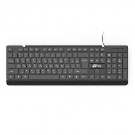 Клавиатура RITMIX RKB-107, черная, USB (1/20) Slim. количество кнопок104