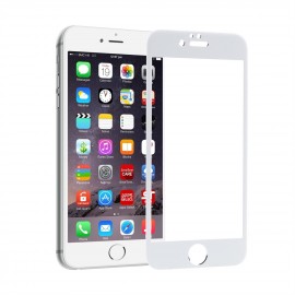 Стекло защитное FaisON для APPLE iPhone 6/6S (4.7), Super-D, 0.4 мм, глянцевое, полный клей, цвет: белый