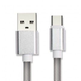 Кабель USB <--> Type-C  1.0м JETACCESS JA-DC35 серый, L-shape,QC,2A)