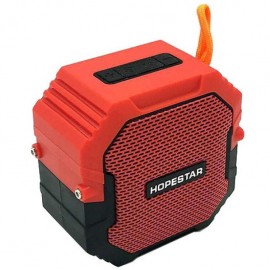 Портативная акустика Hopestar, T7, пластик, Bluetooth, USB, TF, AUX, FM, микрофон, цвет: красный