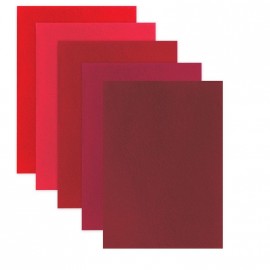 Цветной фетр для творчества, А4, BRAUBERG/О.С., 5 л 5 цв тол2 мм, оттенки красного,660642