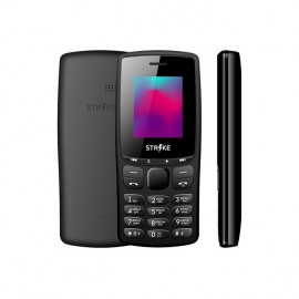 Мобильный телефон Strike A12 Black SC6531E, 1, 208MHZ, ThreadX, 32 Mb, 32 Mb, 2G GSM 850/900/1800/1900, Bluetooth Версия 4.2 Экран: 1.77 