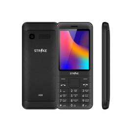 Мобильный телефон Strike A30 Black SC6531E, 1, 208MHZ, ThreadX, 32 Mb, 32 Mb, 2G GSM 850/900/1800/1900, Bluetooth Версия 2.1 Экран: 2.8 