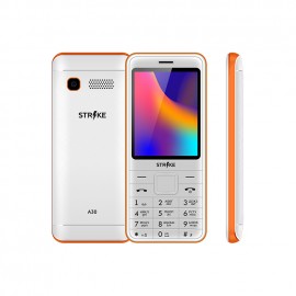 Мобильный телефон Strike A30 White+Orange SC6531E, 1, 208MHZ, ThreadX, 32 Mb, 32 Mb, 2G GSM 850/900/1800/1900, Bluetooth Версия 2.1 Экран: 2.8 