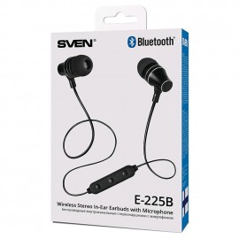 Беспроводные наушники с микрофоном SVEN E-225B / BLACK  (Bluetooth)