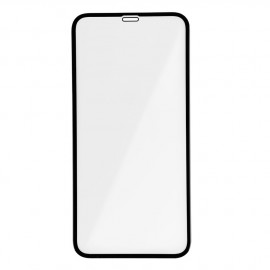 Стекло защитное Noname для APPLE iPhone XR/XI, Ceramic Clear, 0.4 мм, 2.5D, глянцевое, полный клей, цвет: чёрный