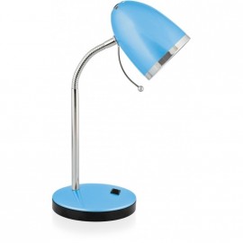 Светильник настол. Настольная лампа светодиодная Camelion KD-308 голубой (230V 40W E27)  1/12*