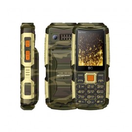 Мобильный телефон BQ 2430 Tank Power Camouflage/Gold