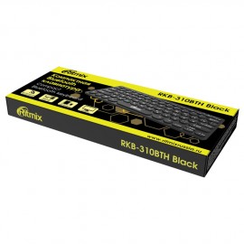 Клавиатура БП RITMIX RKB-310BTH, Bluetooth, 250 × 130 × 30 мм, Black (1/20)