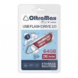 USB 64GB OltraMax 290  темно красный