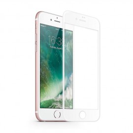 Стекло защитное HOCO для APPLE iPhone 7/8, A12, Nano 3D Full sreen , 0.3 мм, 3D, глянцевое, весь экран, цвет: белый