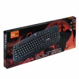 Клавиатура FaisON, SILENT GAME, KB339, USB, цвет: чёрный