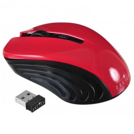 Мышь БП Oklick 545MW черный/красный оптическая (1600dpi) беспроводная USB (3but)