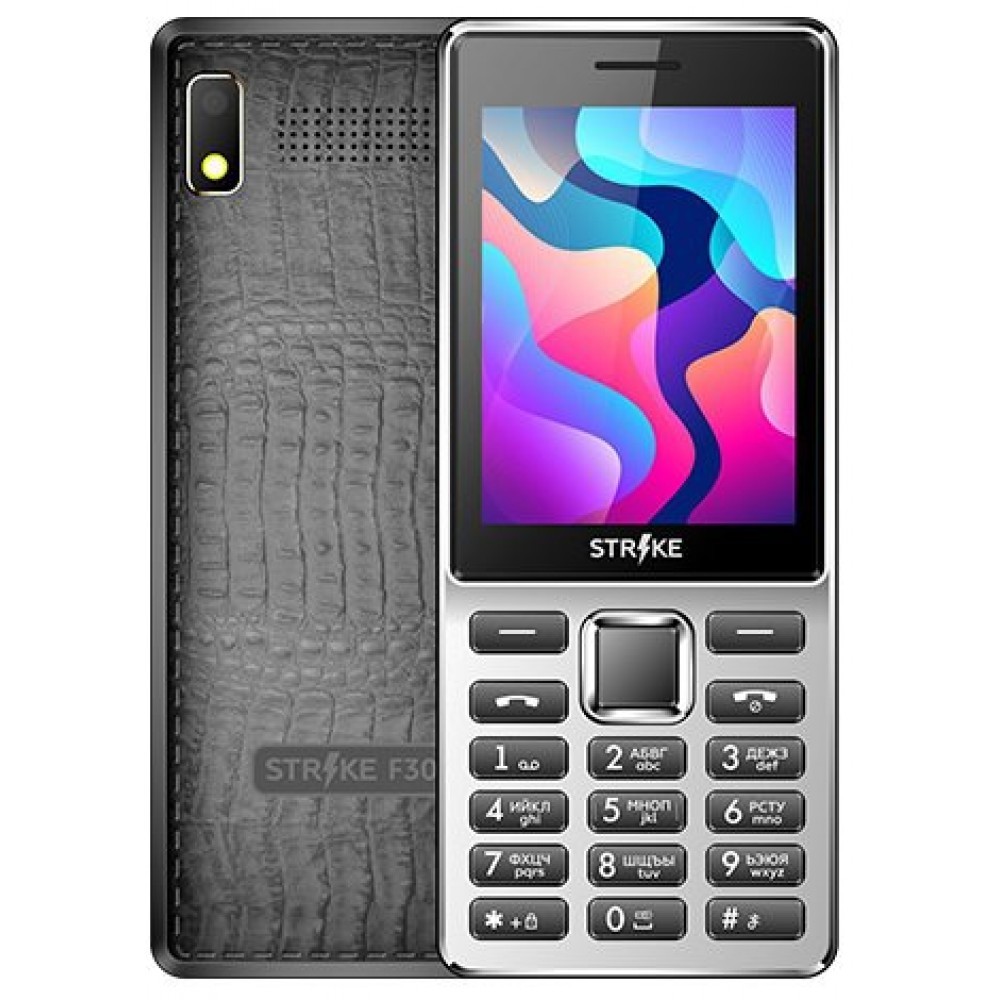 Мобильный телефон Strike F30 Black MTK 6261D, 1, 32 Mb, 32 Mb, 2G GSM  900/1800 мГц, Bluetooth Версия 2.1 Экран: 2.8 