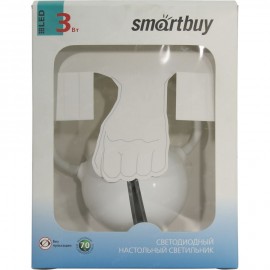Настольная лампа SmartBuy SBL-3-222, белый, диммер, 3 Вт, 6000К, светодиодный, сенсорная кн. вкл