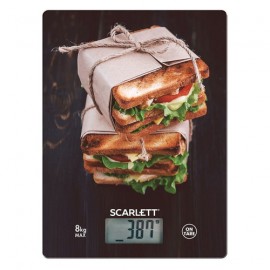 Кухонные весы Scarlett SC-KS57P56 макс.вес:8кг рисунок/сэндвичи