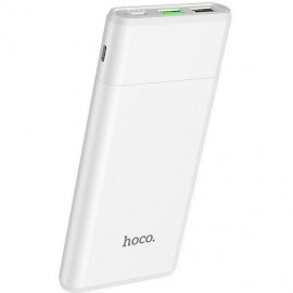 Аккумулятор HOCO J58, COSMO, 10000mAh, пластик, PD3.0, QC3.0, 2 USB выхода, Type-C выход, индикатор, 2.0A, цвет: белый