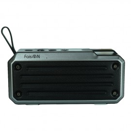 Колонка портативная FaisON, SPNR-4018b, Dolce, пластик, Bluetooth, FM, TF, TWS, USB, AUX, цвет: чёрный