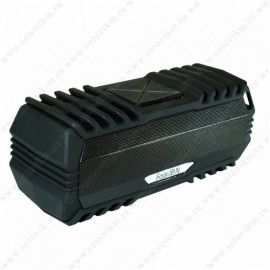 Колонка портативная FaisON, SPNR-5015, TECHNO, пластик, Bluetooth, FM, TF, TWS, USB, AUX, цвет: чёрный