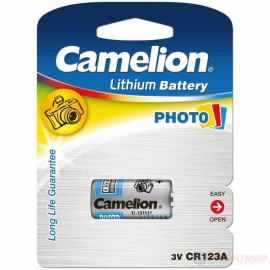 Батарейка Camelion CR123A-1BL, 3В, (1/10/200)