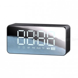 Часы настольные Usams, US-YX007, будильник, FM, TF, AUX, bluetooth, цвет: чёрный