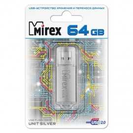 USB  4Gb Mirex UNITсеребряный