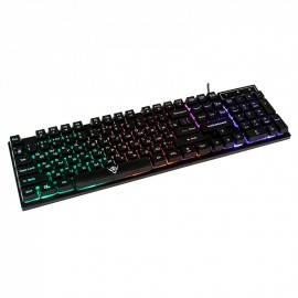 Клавиатура Nakatomi Gaming KG-23U WHITE, с RGB-подсветкой, USB, белая (1/20)