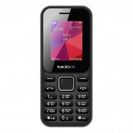 Мобильный телефон TEXET TM-122, цвет черный