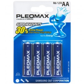 Батарейка AA Samsung Pleomax LR06-4BL, 1.5В, (4/40/400)