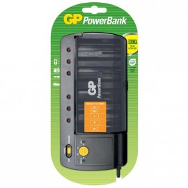Зарядное устройство для аккумуляторов AA/AAA/C/D/9V GP PB320GS-2CR1, на 4 аккумулятора