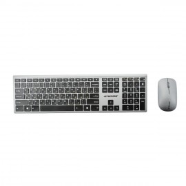 Клавиатура+мышь БП JET.A SLIM LINE KM41 W, серый-черный