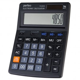 Калькулятор Perfeo (PF_B4850) бухгалтерский; 14-разр. (черный