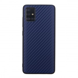 Чехол для Samsung Galaxy A51, карбоновый , арт.012465 (Синий)